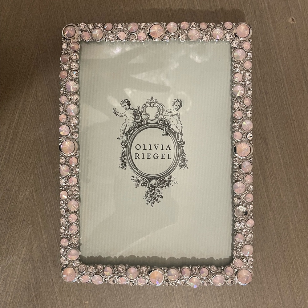 Olivia Riegel Pink Beaded Frame